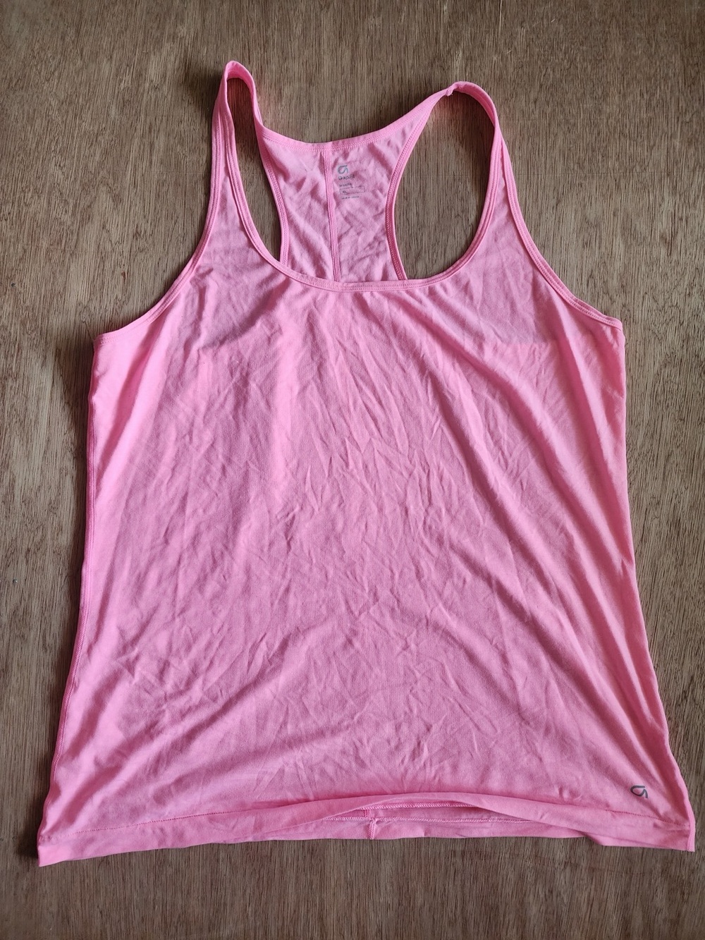 GapFit Breathe Racerback Active Tank Top Pink Stretch Workout Top Size XL